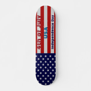 Amerikaanse vlag op 4 juli: Onafhankelijkheidsskat Skateboard