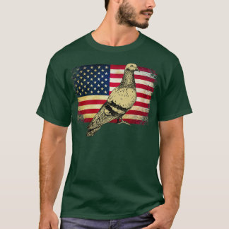 Amerikaanse vlag op 4 juli t-shirt
