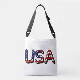 Amerikaanse vlag op Amerikaanse vlag Crossbody Tas