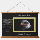 Amerikaanse vlag op Bald Eagle Hangend Wandkleed (Voorkant)