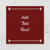 Amerikaanse vlag op Bald Eagle Vierkante Visitekaartje (Achterkant)