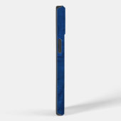 Amerikaanse vlag op blauw leder Case-Mate iPhone case (Achterkant / Rechts)