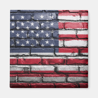Amerikaanse vlag op de muur magneet