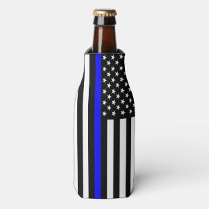 Amerikaanse vlag op een blauwe lijn symbolisch ged flesjeskoeler
