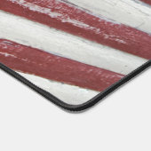 Amerikaanse vlag op hout bureaumat (Hoek)