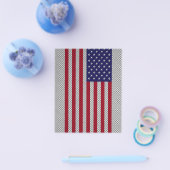Amerikaanse vlag op koolstofvezelstijldecor flyer (Enkel)