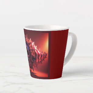 Amerikaanse vlag op Mandelbrot Tube Latte Mok