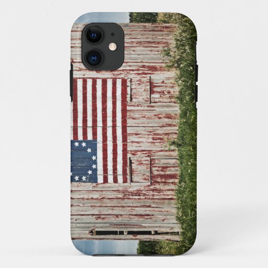 Amerikaanse vlag op schuur geschilderd Case-Mate iPhone case (Achterkant)