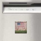 Amerikaanse vlag op schuur geschilderd magneet (Insitu (Vaatwasser))