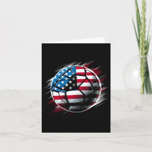 Amerikaanse vlag op Voetbal Kaart