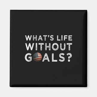 Amerikaanse Vlag Op Voetbal Ll Sport Wat Is Leven  Magneet