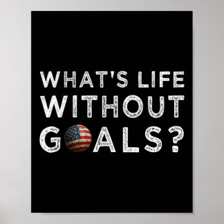 Amerikaanse Vlag Op Voetbal Ll Sport Wat Is Leven  Poster
