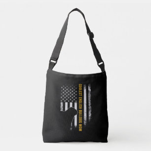 Amerikaanse vlag oudste Engelse Bulldog Crossbody Tas