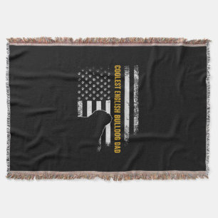  Amerikaanse vlag oudste Engelse Bulldog Deken