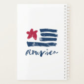 Amerikaanse vlag Paintstrokes Planner (Achterkant)