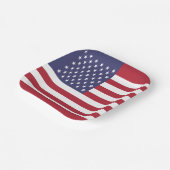 Amerikaanse vlag papieren bordje (Gebogen)