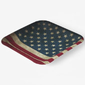 Amerikaanse vlag papieren bordje (Gebogen)