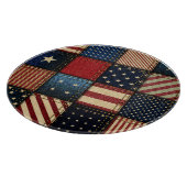 Amerikaanse vlag, patchwork naadloos patroon. snijplank (Hoek)