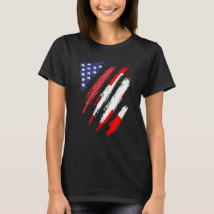 Amerikaanse vlag Patriot Herita T-shirt