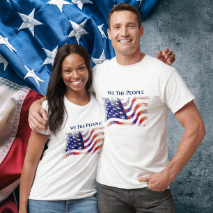 Amerikaanse vlag Patriot, wij de mensen T-shirt