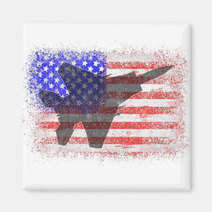 Amerikaanse vlag Patriotic Air Force War Pl Magneet