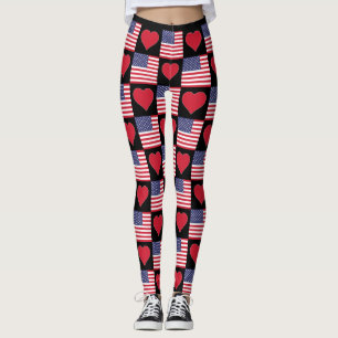 Amerikaanse vlag Patriotic American Flag Verenigde Leggings