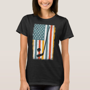 Amerikaanse Vlag Patriotic American Hockey  Player T-shirt