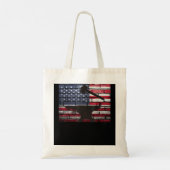 Amerikaanse vlag Patriotic Blacksmith Anvil Tote Bag (Achterkant)