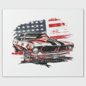 Amerikaanse vlag Patriotic Cadeaupapier (Vlak)