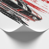 Amerikaanse vlag Patriotic Cadeaupapier (Hoek)