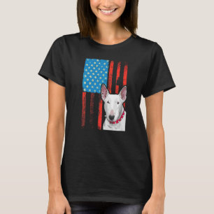 Amerikaanse vlag Patriotic Dog Bull Terrier T-shirt