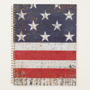 Amerikaanse vlag Patriotic Grunge Planner