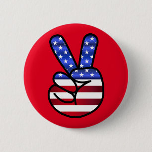 Amerikaanse vlag Patriotic Pin Button