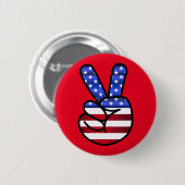 Amerikaanse vlag Patriotic Pin Button (Voorkant /achterkant)