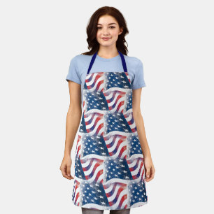 Amerikaanse vlag Patriotic USA Modern Chef Cook Schort