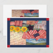 AMERIKAANSE VLAG PATRIOTISCH KAART (Voorkant / Achterkant)