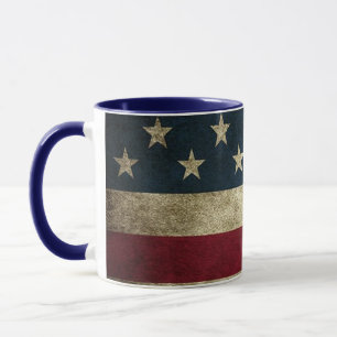Amerikaanse Vlag Patriotische Rustieke Mok