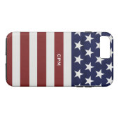 Amerikaanse Vlag Patriottic Juli 4 de Douane Case-Mate iPhone Case (Achterkant (Horizontaal))