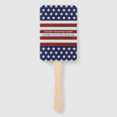 Amerikaanse Vlag Patriottic Juli 4 de Douane Handwaaier (Achterkant)