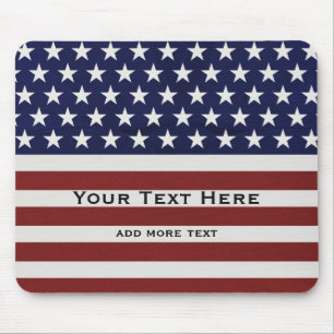 Amerikaanse Vlag Patriottic Juli 4 de Douane Muismat