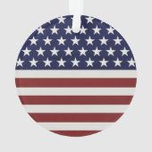 Amerikaanse Vlag Patriottic Juli 4 de Douane Ornament (achterkant)