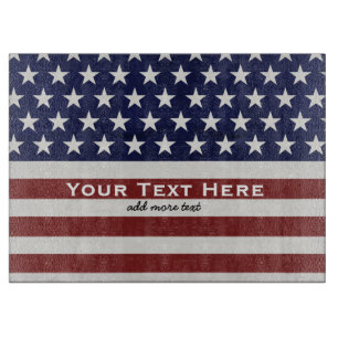 Amerikaanse Vlag Patriottic Juli 4 de Douane Snijplank