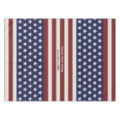 Amerikaanse Vlag Patriottic Juli 4 de Douane Tafelkleed (Voorkant (Horizontaal))