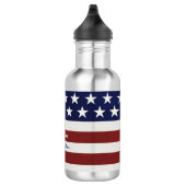 Amerikaanse Vlag Patriottic Juli 4 de Douane Waterfles (Rechts)