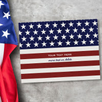 Amerikaanse Vlag Patriottisch 4 juli Achterkant Bl