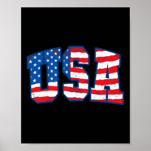 Amerikaanse Vlag Patriottisch 4 Juli Amerika 1 Poster