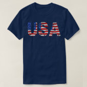 Amerikaanse vlag patriottisch 4 juli Bald Eagle Me T-shirt (Design voorkant)