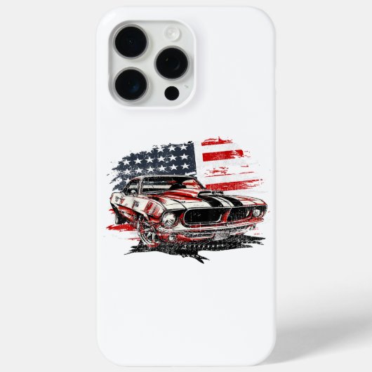 Amerikaanse Vlag Patriottisch Case-Mate iPhone Case (Achterkant)