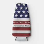 Amerikaanse Vlag Patriottisch Juli 4th Custom Bott Flesjeskoeler (Voorkant)