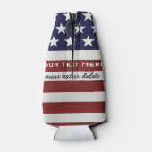 Amerikaanse Vlag Patriottisch Juli 4th Custom Bott Flesjeskoeler (Achterkant)